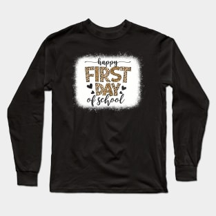 Retro  First Day of School Teacher Back to School Long Sleeve T-Shirt